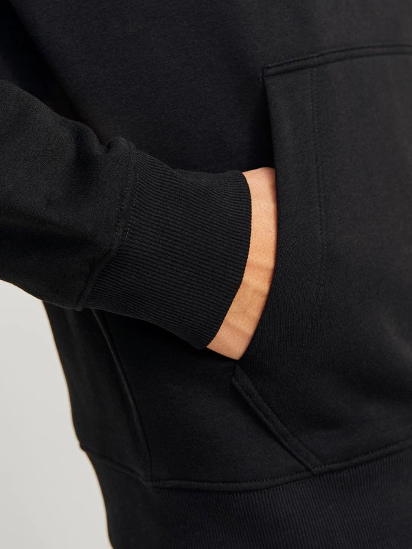 Jack & Jones Outdoor Logo Sweat Hood - Black
