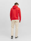 Jack & Jones Corp Logo Sweat Hood - True Red