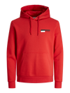 Jack & Jones Corp Logo Sweat Hood - True Red