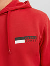 Jack & Jones Corp Logo Sweat Hood - True Red