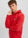 Jack & Jones Corp Logo Sweat Hood - True Red