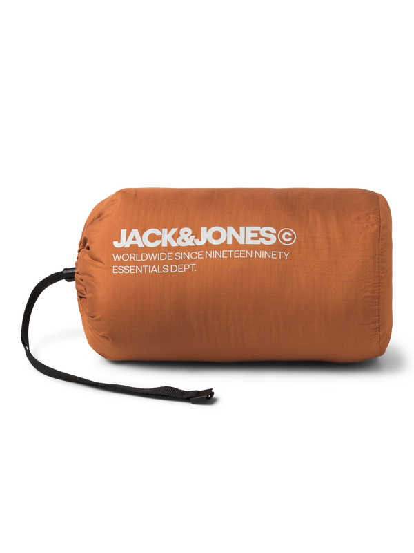 Jack & Jones Estate Packable Puffer Collar - Mocha Bisque