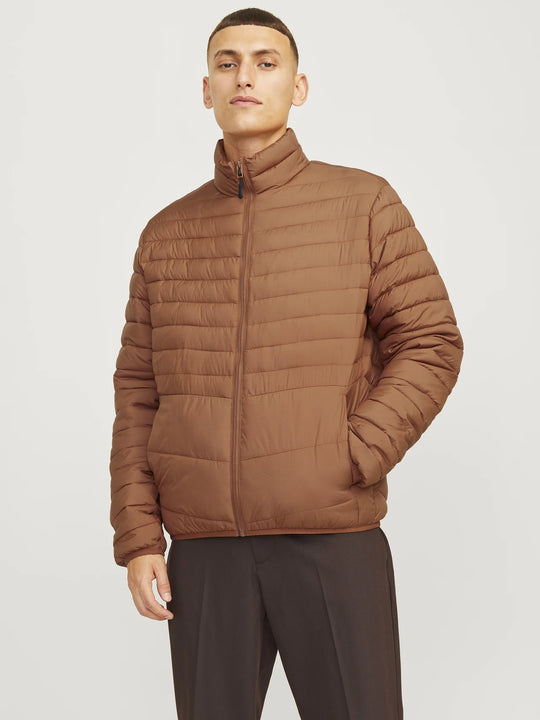 Jack & Jones Estate Packable Puffer Collar - Mocha Bisque