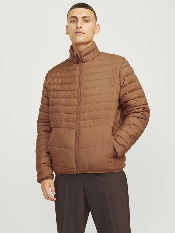Jack & Jones Estate Packable Puffer Collar - Mocha Bisque