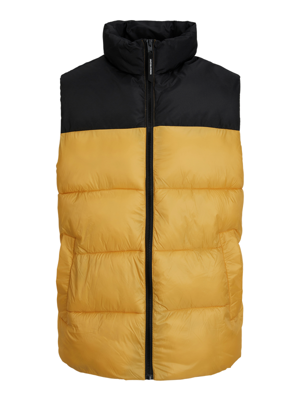 Jack & Jones Toby Bodywarmer Gilet - Honey Gold/Black