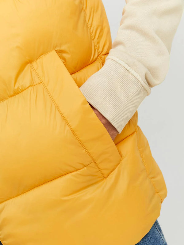 Jack & Jones Toby Bodywarmer Gilet - Honey Gold/Black