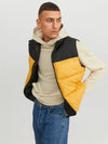 Jack & Jones Toby Bodywarmer Gilet - Honey Gold/Black
