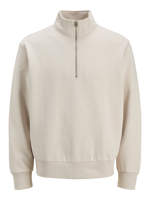 Jack & Jones Urban Edge Sweat Half Zip - Moonbeam