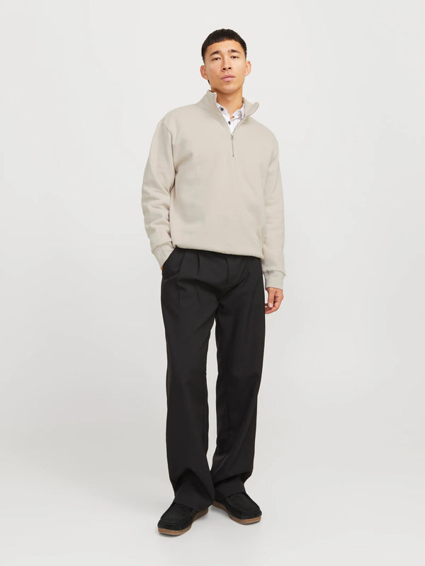 Jack & Jones Urban Edge Sweat Half Zip - Moonbeam