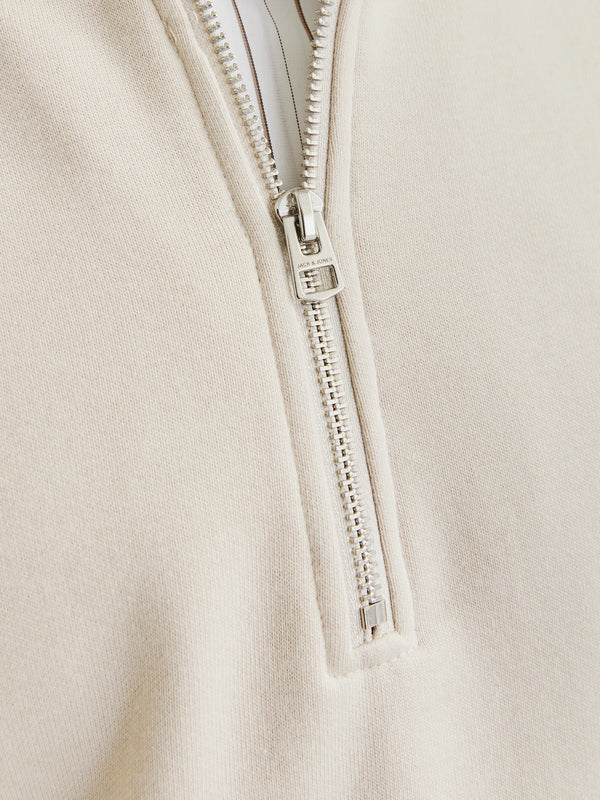 Jack & Jones Urban Edge Sweat Half Zip - Moonbeam