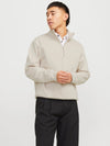 Jack & Jones Urban Edge Sweat Half Zip - Moonbeam