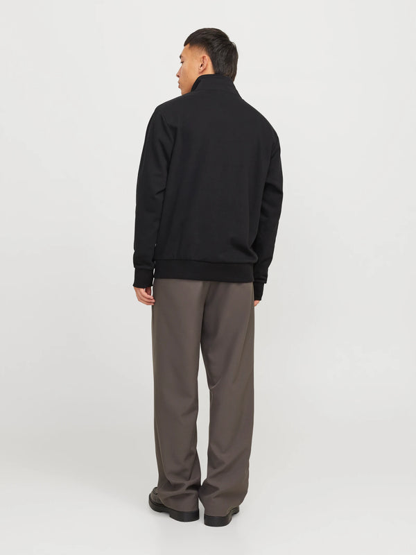 Jack & Jones Urban Edge Sweat Half Zip - Black [Size XL]