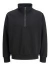 Jack & Jones Urban Edge Sweat Half Zip - Black [Size XL]