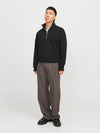 Jack & Jones Urban Edge Sweat Half Zip - Black [Size XL]