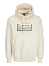 Jack & Jones Frederiksberg Box Sweat Hood - Antique White