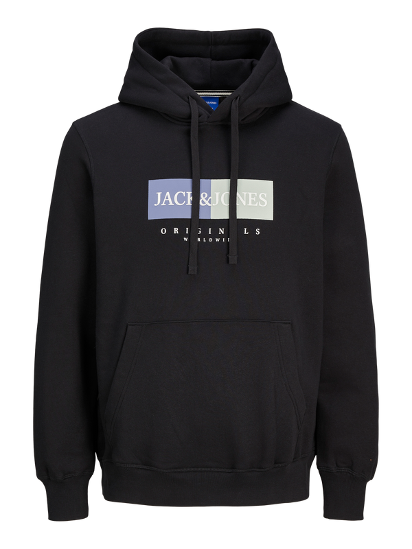 Jack & Jones Frederiksberg Box Sweat Hood - Black