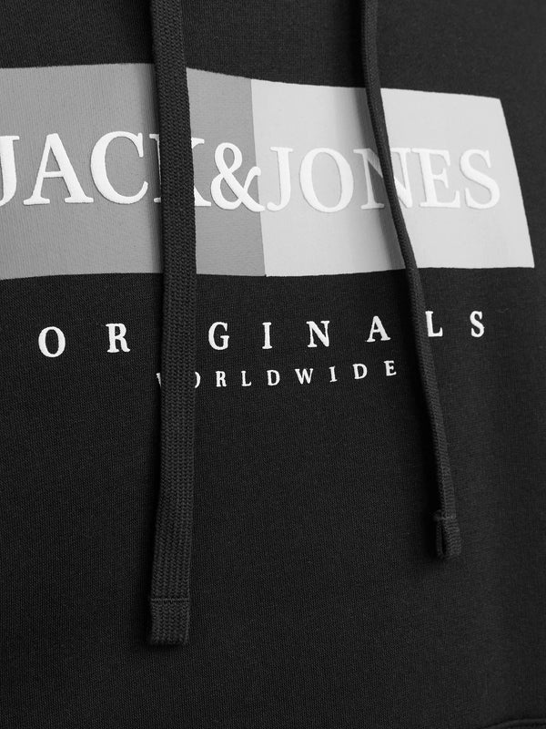Jack & Jones Frederiksberg Box Sweat Hood - Black