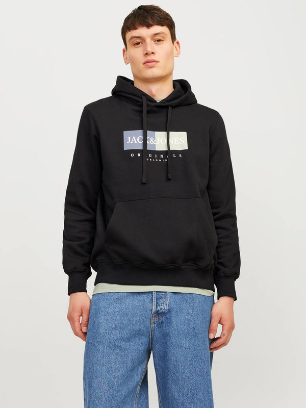Jack & Jones Frederiksberg Box Sweat Hood - Black