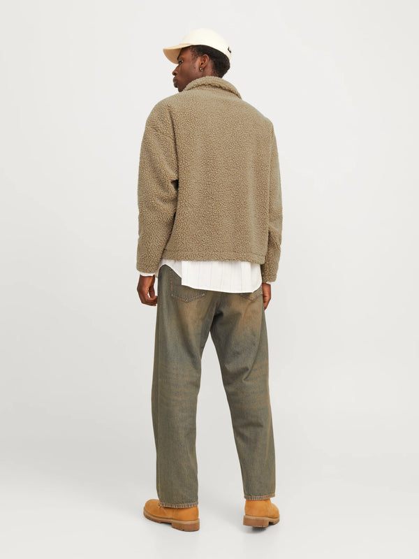 Jack & Jones Roxbury Teddy Sweat High Neck - Cornstalk