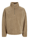 Jack & Jones Roxbury Teddy Sweat High Neck - Cornstalk