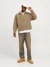 Jack & Jones Roxbury Teddy Sweat High Neck - Cornstalk