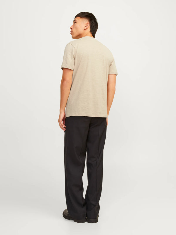 Jack & Jones Nixs Henley SS Tee - Sand