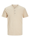 Jack & Jones Nixs Henley SS Tee - Sand