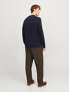 Jack & Jones Lambswool Knit Crew Neck - Night Sky