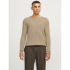 Jack & Jones Pannel Knit Crew Neck - Crockery