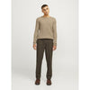 Jack & Jones Pannel Knit Crew Neck - Crockery