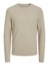 Jack & Jones Miguel Knit Crew Neck Noos - Island Fossil Twist