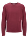 Jack & Jones Eleo Knit Crew Neck Noos - Hawthorn Rose