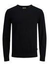 Jack & Jones Emil Knit V-Neck Noos - Black