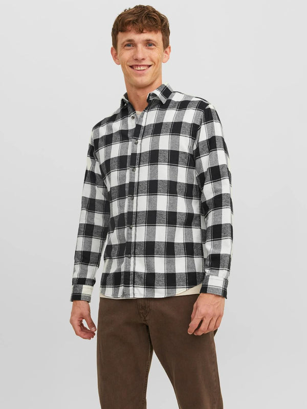 Jack & Jones Joshua Buffalo Shirt LS - Cloud Dancer