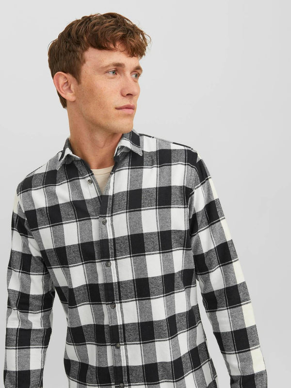 Jack & Jones Joshua Buffalo Shirt LS - Cloud Dancer