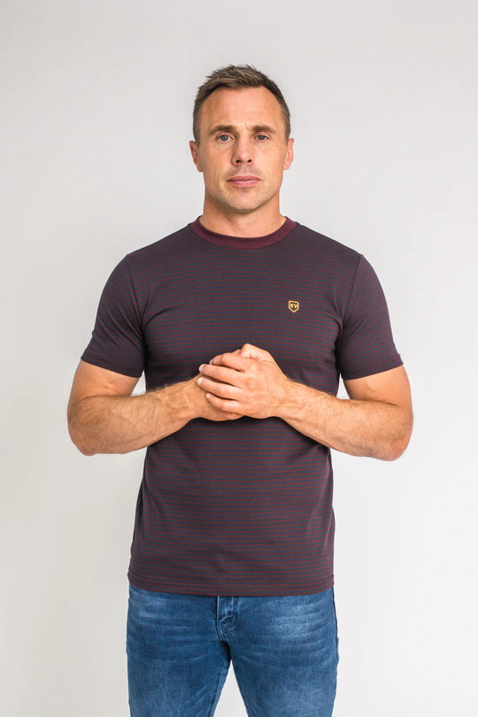 Tommy Bowe XV Kings Jaguars T-Shirt - Plummed Stripe