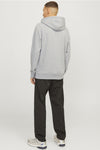 Jack & Jones Outdoor Logo Sweat Hood - Light Grey Melange