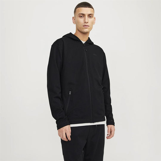 Jack & Jones Cloud Sweat Zip Hood - Black
