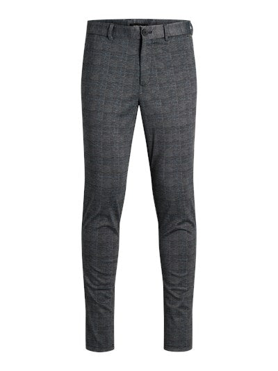 Jack & Jones Marco Phil Check Chino - Dark Grey