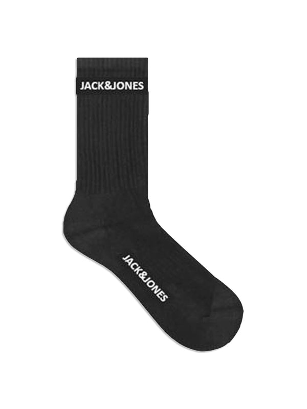 Jack & Jones Basic Logo Tennis Sock 5 Pack Black