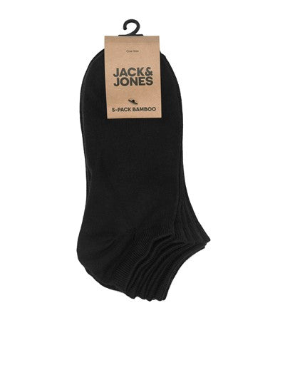 Jack & Jones Basic Bamboo Short Sock 5 Pack Black