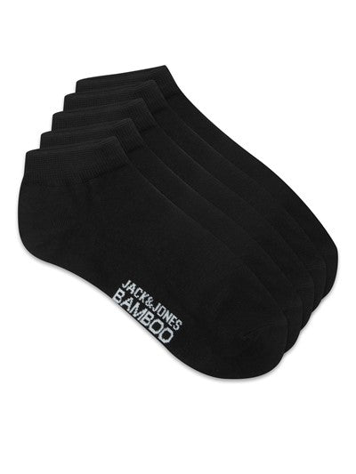 Jack & Jones Basic Bamboo Short Sock 5 Pack Black