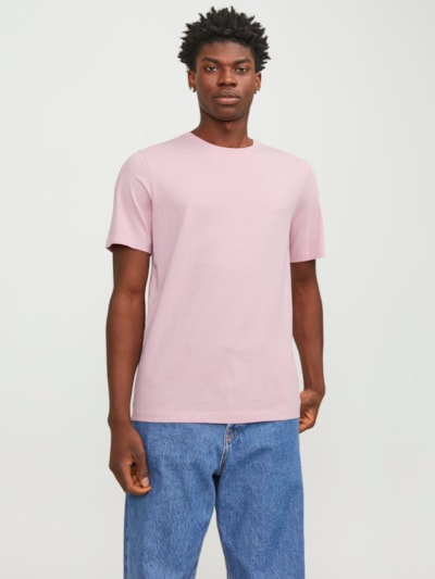Jack & Jones Organic Basic Tee SS O-Neck Noos - Pink Nectar [Size 2XL]