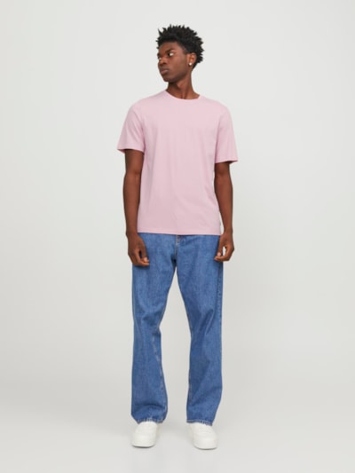 Jack & Jones Organic Basic Tee SS O-Neck Noos - Pink Nectar