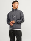 Jack & Jones Vesterbro Sweat Quarter Zip HN Noos - Iron Gate