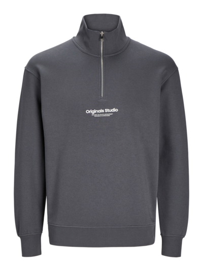 Jack & Jones Vesterbro Sweat Quarter Zip HN Noos - Iron Gate