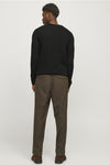 Jack & Jones Pannel Knit Crew Neck - Black