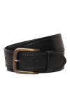 Jack & Jones Creta Leather Belt - Black [Size 95cm]