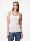 Pieces Nerja Reversible Top - Bright White