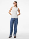 Pieces Nerja Reversible Top - Bright White